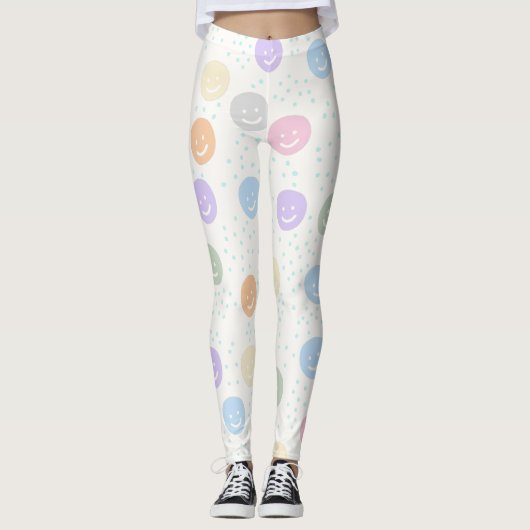 Smiley Muster Leggings (Voorkant)