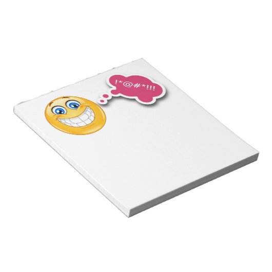 Smiley Note Pad - SRF Notitieblok (Schuin)