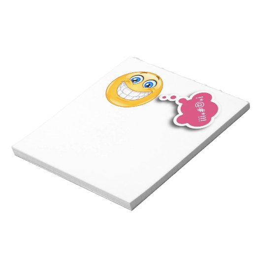 Smiley Note Pad - SRF Notitieblok (Linkerzijde)