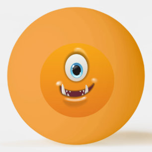 Smiley One-Eyed Monster Personalize Pingpongbal