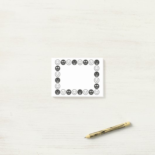 Smiley Post-it® Notes (Op bureau)