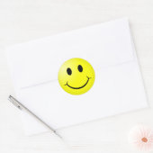 Smiley Ronde Sticker (Envelop)