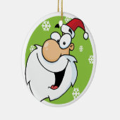 Smiley Santa Keepsake Holiday Ornament (Rechts)