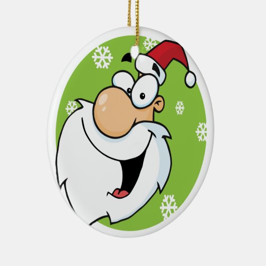Smiley Santa Keepsake Holiday Ornament (Rechts)
