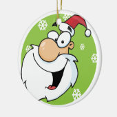 Smiley Santa Keepsake Holiday Ornament (Links)