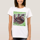 Smiley Sloth Painting T-shirt (Voorkant)