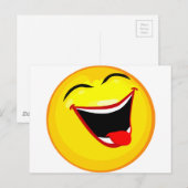 smiley-smilies-happy briefkaart (Voorkant / Achterkant)