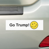 Smiley Trump Bumpersticker (Op auto)