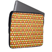 Smiley Vintage Retro Patroon No. 02 Laptop Sleeve (Voorkant Rechts)