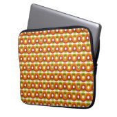Smiley Vintage Retro Patroon No. 02 Laptop Sleeve (Voorkant Links)