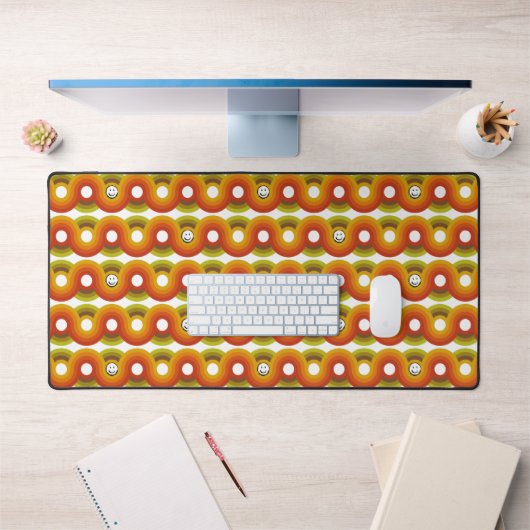 Smiley Vintage Retro Patroon Nr. 02 Bureaumat (Kantoor 1)