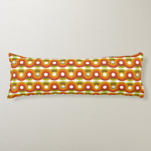 Smiley Vintage Retro Patroon Nr. 02 Lichaamskussen