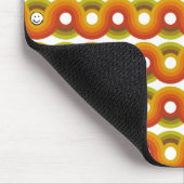 Smiley Vintage Retro Patroon Nr. 02 Muismat (Hoek)