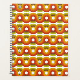 Smiley Vintage Retro Patroon Nr. 02 Planner