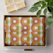 Smiley Vintage Retro Patroon Nr. 02 Tissuepapier (Geschenk)