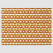 Smiley Vintage Retro Patroon Nr. 02 Tissuepapier (Voorkant)