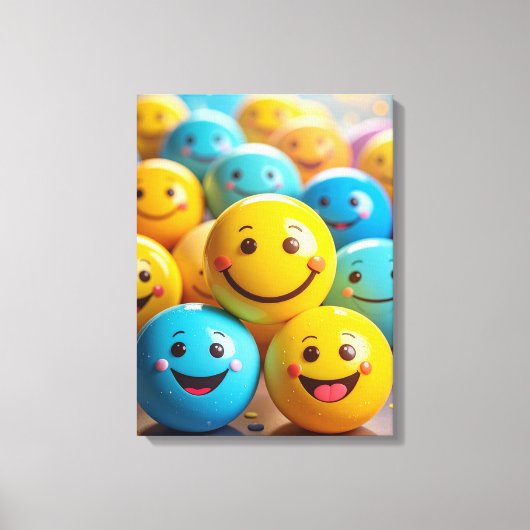 smileys canvas afdruk (Voorkant)