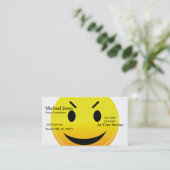 Smilie Face Evil Visitekaartje (Staand voorkant)