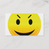 Smilie Face Evil Visitekaartje (Achterkant)