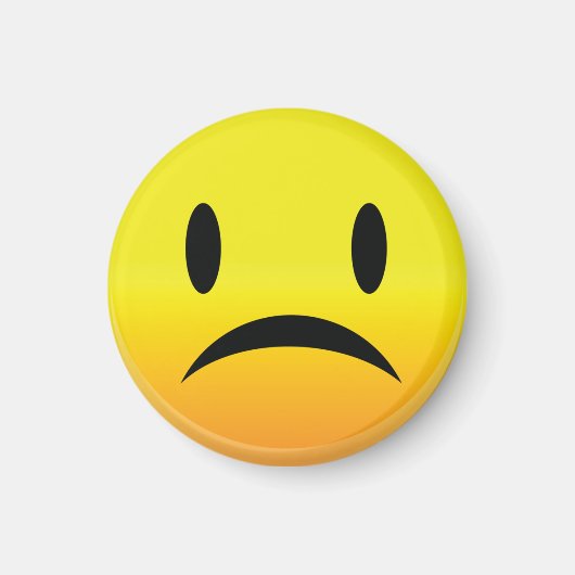 Smilie Face Sad Magneet (Voorkant)