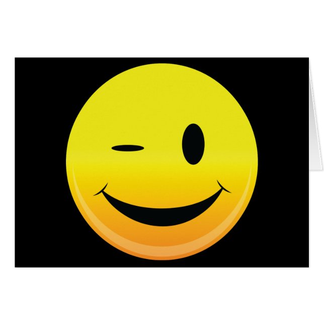 Smilie Face Wink (Voorkant Horizontaal)