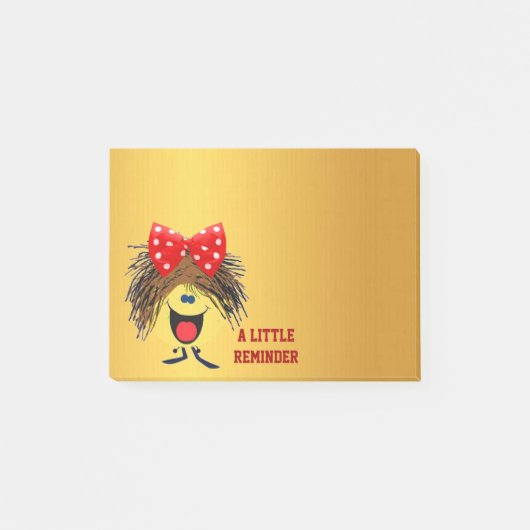 Smilie-herinnering Post-it® Notes (Voorkant)