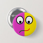 Smilie Lachen Weinen laughing crying Ronde Button 5,7 Cm (Voorkant /achterkant)