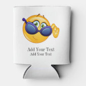 Smilie met Zonnebril Koelbox - srf Blikjeskoeler (Voorkant)