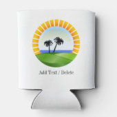 Smilie met Zonnebril Koelbox - srf Blikjeskoeler (Achterkant)