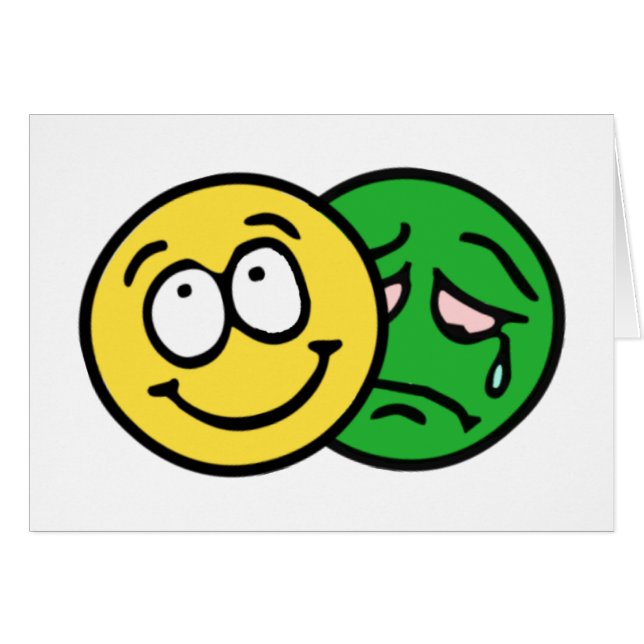 Smilie theater Komödie Tragödie (Voorkant Horizontaal)