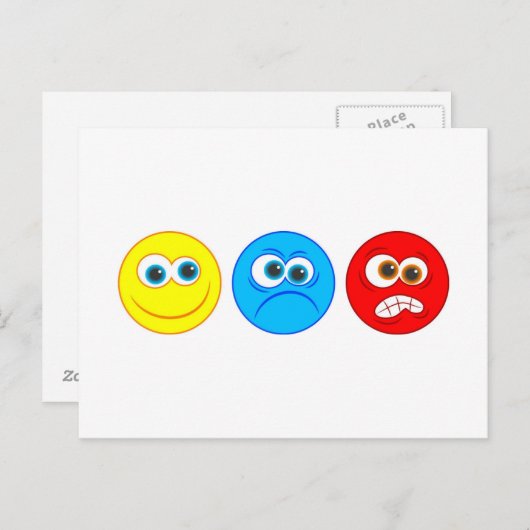 Smilies Briefkaart (Voorkant / Achterkant)