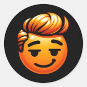 Smilin Donald Ronde Sticker (Voorkant)