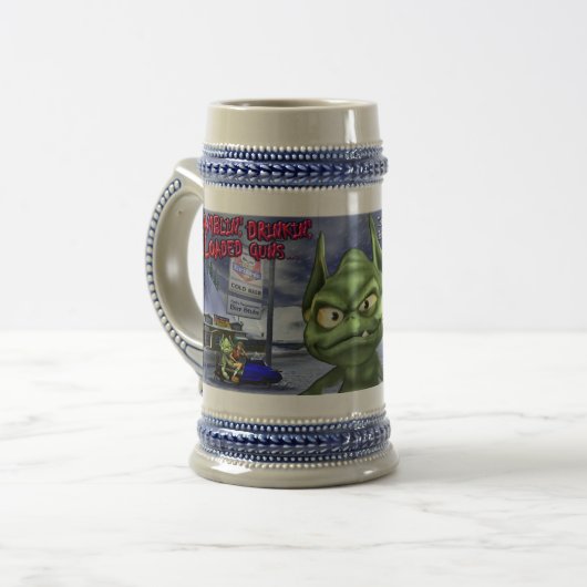 Smilin Gobby Beer Stein Bierpul (Voorkant links)