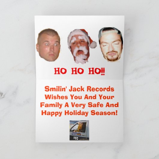 Smilin' Jack Feestdagen Kaart (Binnen)