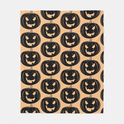 Smilin' Jack O'Lantern Fleece Deken (Voorkant)