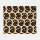 Smilin' Jack O'Lantern Fleece Deken (Voorkant (Horizontaal))