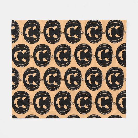 Smilin' Jack O'Lantern Fleece Deken (Voorkant (Horizontaal))
