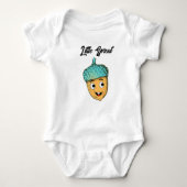 Smiling Acorn Baby Bodysuit  T-shirt (Voorkant)