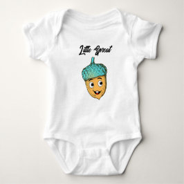 Smiling Acorn Baby Bodysuit  T-shirt