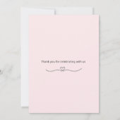 Smiling Bear Baby Shower Invite Kaart (Achterkant)