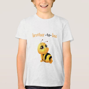 Smiling Bee Baby shower Brother wordt T-shirt