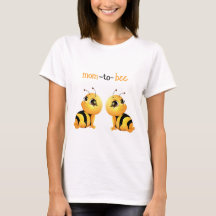 Smiling Bee Baby shower Mom wordt T-shirt