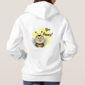 Smiling Bee: Wees blij! Hoodie (Achterkant)