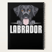 Smiling Black Labrador, Lab Planner (Achterkant)