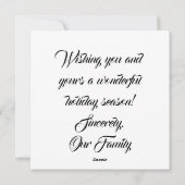 Smiling Black Woman Happy Holidays Feestdagenkaart (Achterkant)