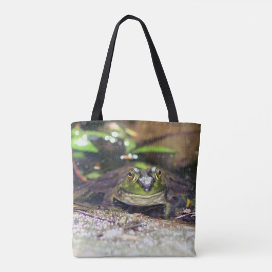 Smiling Bullfrog Animal Tote Bag (Achterkant)