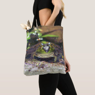 Smiling Bullfrog Animal Tote Bag