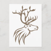 Smiling Cariou Deer Briefkaart (Voorkant)