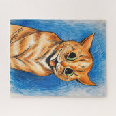 Smiling Cat by Louis Wain Legpuzzel (Horizontaal)