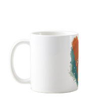 Smiling Cat Holding a Flower Mug | “Smile and Shin